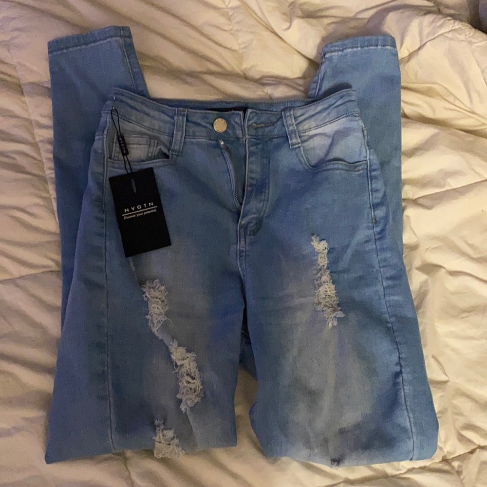 Nvgtn Light Wash Jeans